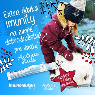 🎁 EXTRA DÁVKA IMUNITY VĎAKA Imunoglukan® P4H 🎁 Zima je v plnom prúde a s ňou aj každodenné dobrodružstvá vašich Active...